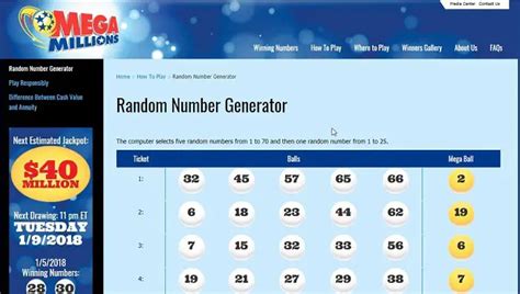 number generator mega millions|Advanced random number generator for MegaMillions.